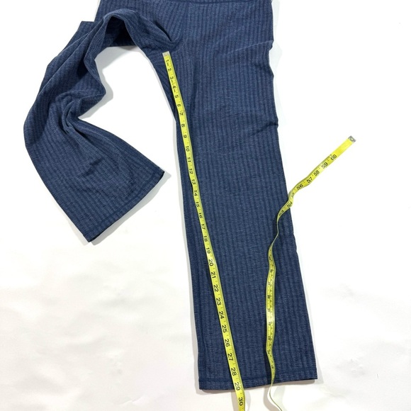 Athleta Elation Textured Straight Leg Pants Nara Shibori Blue - Picture 9 of 9